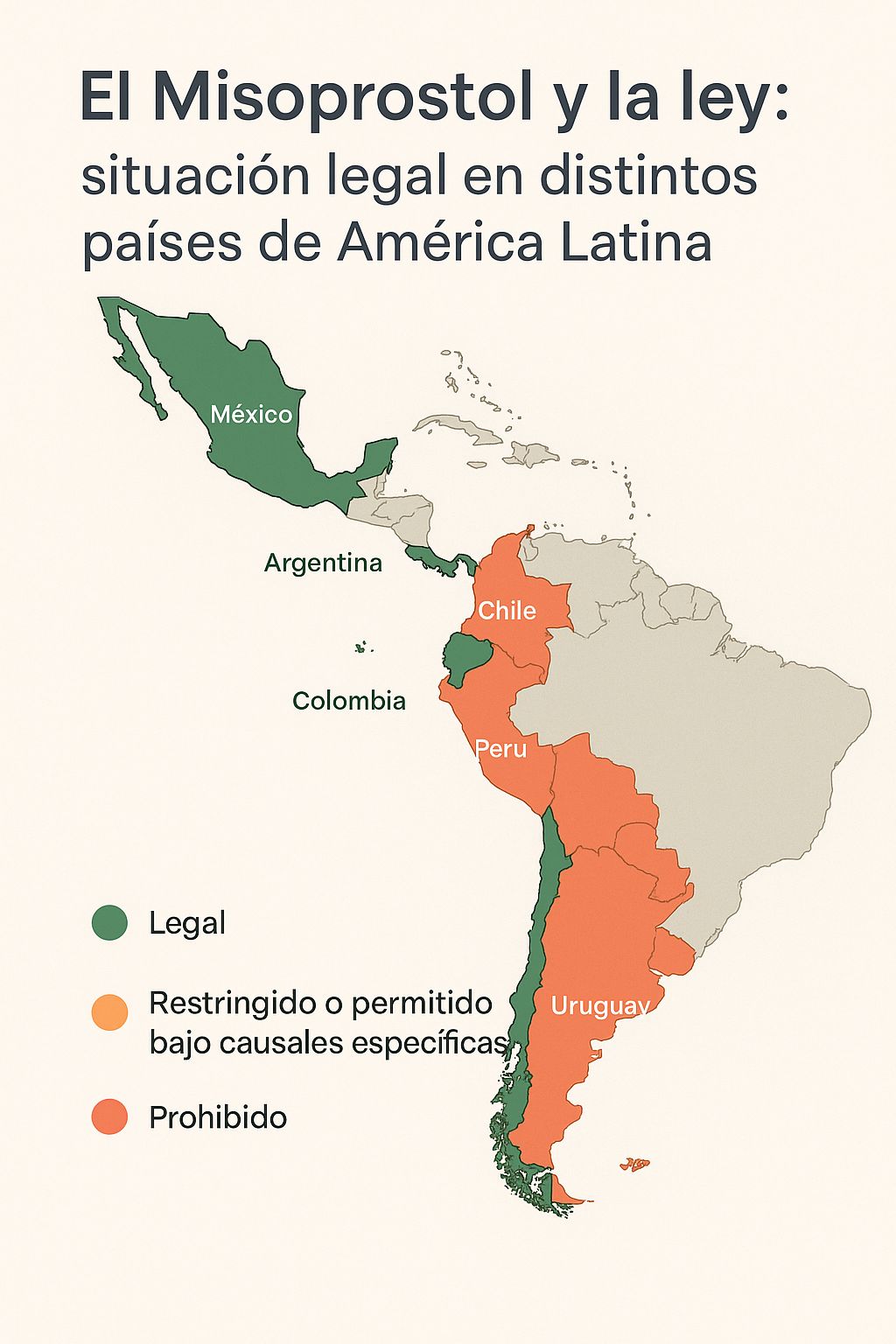 Situación legal del Misoprostol en América Latina 2024